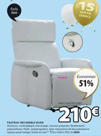 JYSK Fauteuil Inclinable Vejen offre