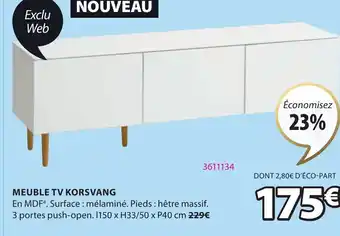 JYSK Meuble TV Korsvang offre