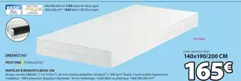 JYSK Matelas à Ressorts Basic S30 offre