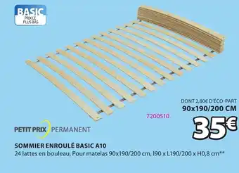 JYSK Sommier Enroulé Basic A10 offre