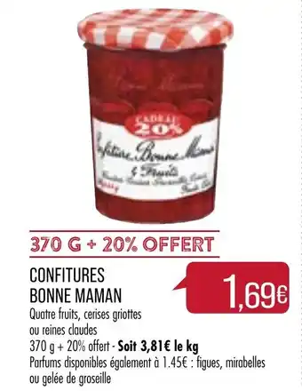 Match Confitures Bonne Maman offre