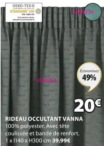 Rideau Occultant Vanna