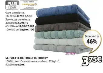 JYSK Serviette de Toilette Torsby offre