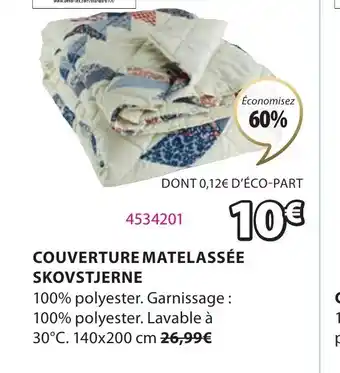 JYSK Couverture Matelassée Skovstjerne offre