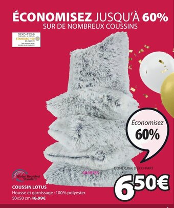 JYSK Coussin Lotus offre