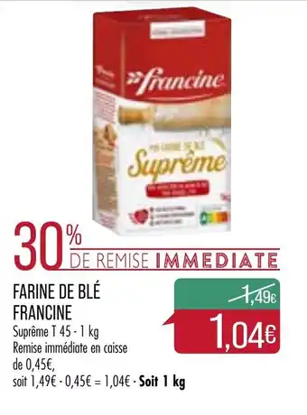 Match Farine De Blé Francine offre