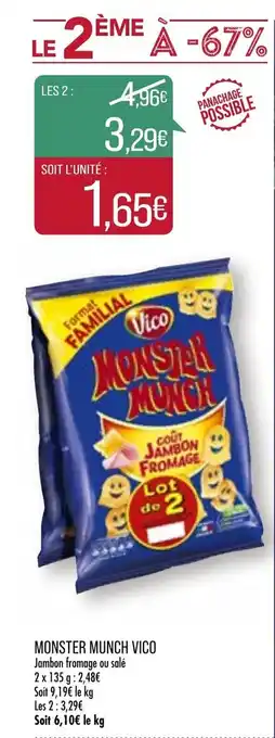 Match Monster Munch Vico offre