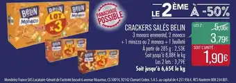 Match Crackers Salés Belin offre