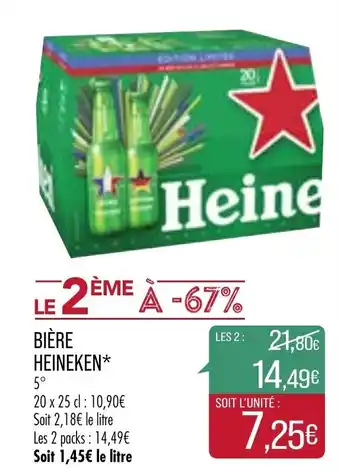 Match Bière Heineken offre