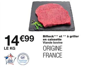 Monoprix Bifteck et à griller en caissette offre