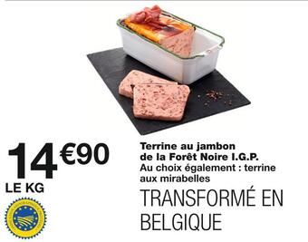 Monoprix Terrine au jambon de la forêt noire i.g.p. offre