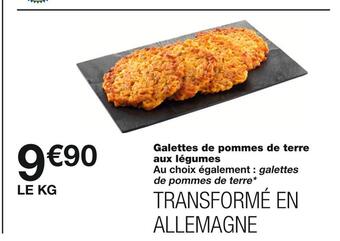 Monoprix Galettes de pommes de terre aux légumes offre