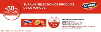 Monoprix Mcvitie’s sablé original offre