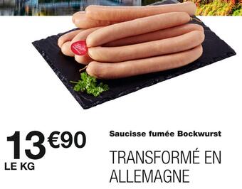 Monoprix Saucisse fumée bockwurst offre