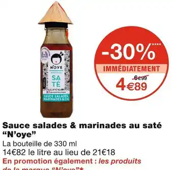 N’oye sauce salades & marinades au saté