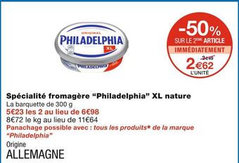 Monoprix Philadelphia spécialité fromagère xl nature offre