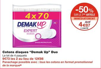 Monoprix Demak up cotons disques duo offre