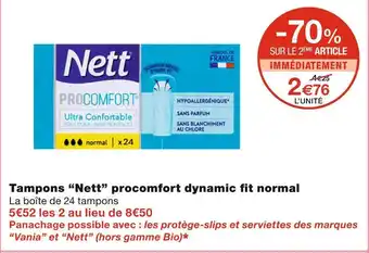 Nett tampons procomfort dynamic fit normal