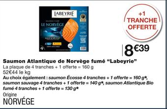 Monoprix Labeyrie saumon atlantique de norvège fumé offre