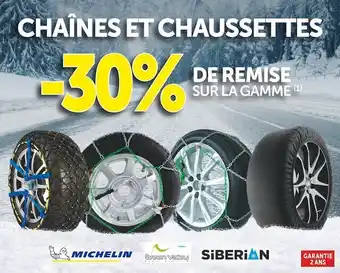 Roady Michelin / green valley / siberian bon plan sur les chaînes et chaussettes offre