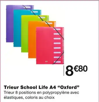 Monoprix Oxford trieur school life a4 offre