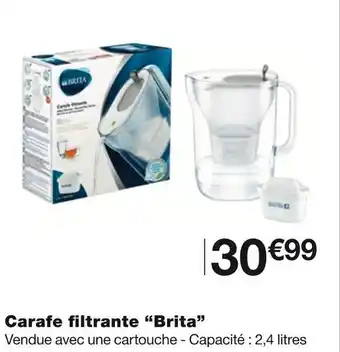 Monoprix Brita carafe filtrante offre