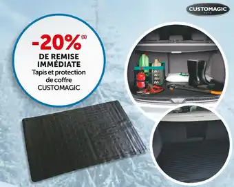 Roady Customagic bon plan sur les tapis et protections de coffre offre