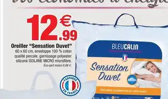Bazarland Oreiller sensation duvet offre