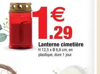 Bazarland Lanterne cimetiere offre
