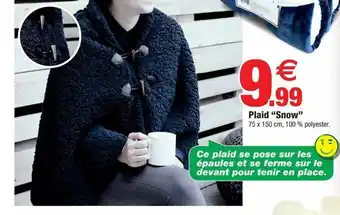 Bazarland Plaid snow offre