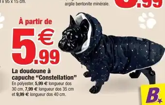 Bazarland La doudoune a capuche constellation offre