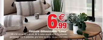 Bazarland Coussins dehoussable line offre