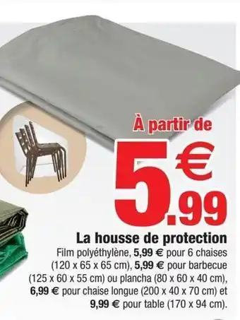 Bazarland La housse de protection offre