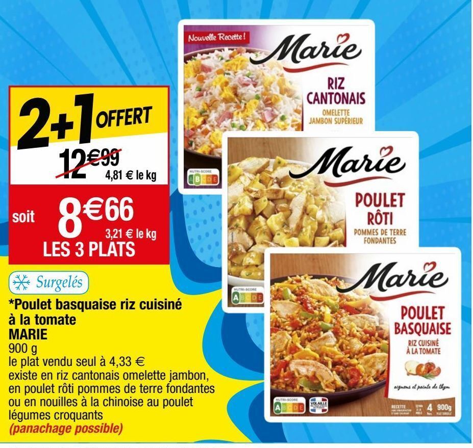 Promo Plats préparés marie chez Migros
