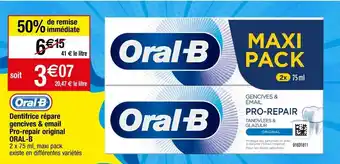 Migros Dentifrice oral-b offre