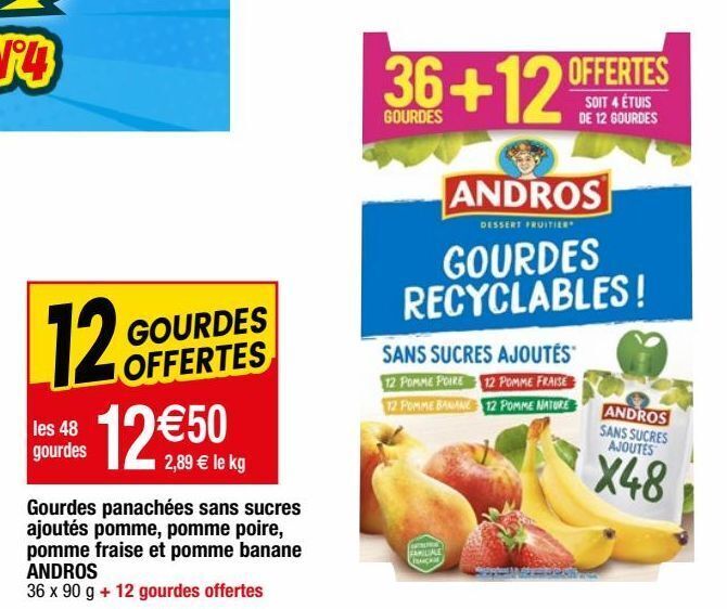 Promo Compotes andros chez Migros