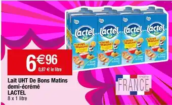 Migros Lait demi-écrémé lactel offre
