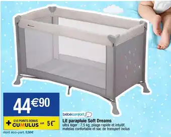 Migros Lit parapluie bébé bébé confort offre