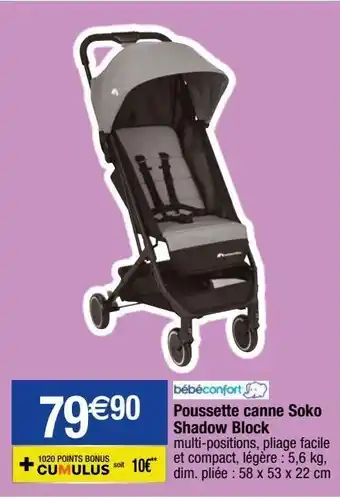 Migros Poussette canne bébé confort offre