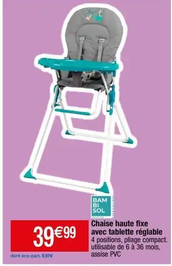 Migros Chaise haute offre