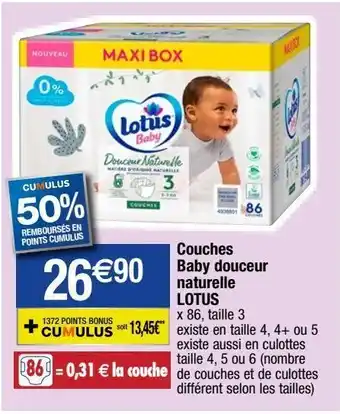 Migros Couches lotus offre