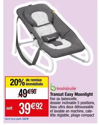 Migros Transat bébé multi-positions offre