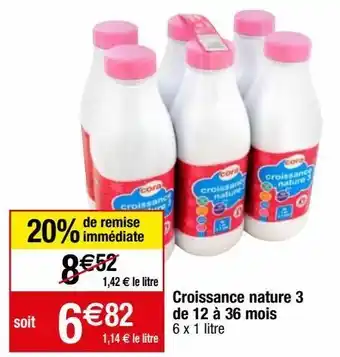 Migros Lait de croissance cora offre