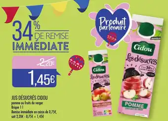 Jus Désucrés Cidou