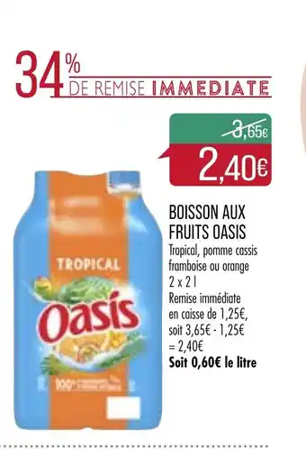 Match Boisson Aux Fruits Oasis offre