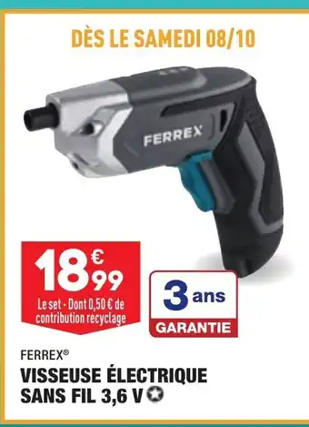 ALDI Visseuse électrique sans Fil 3,6V offre