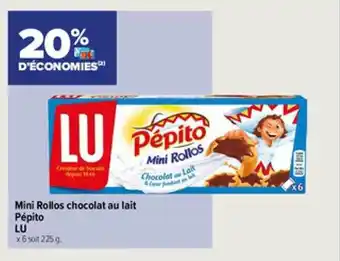 Carrefour Contact Mini rollos chocolat au lait pépito lu offre