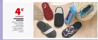 Super U Chaussons adultes offre