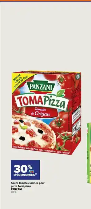 Carrefour Contact Sauce tomate cuisinée pour pizza tomapizza panzani offre