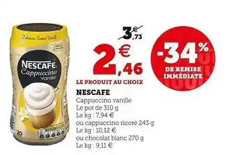 Super U Nescafé offre
